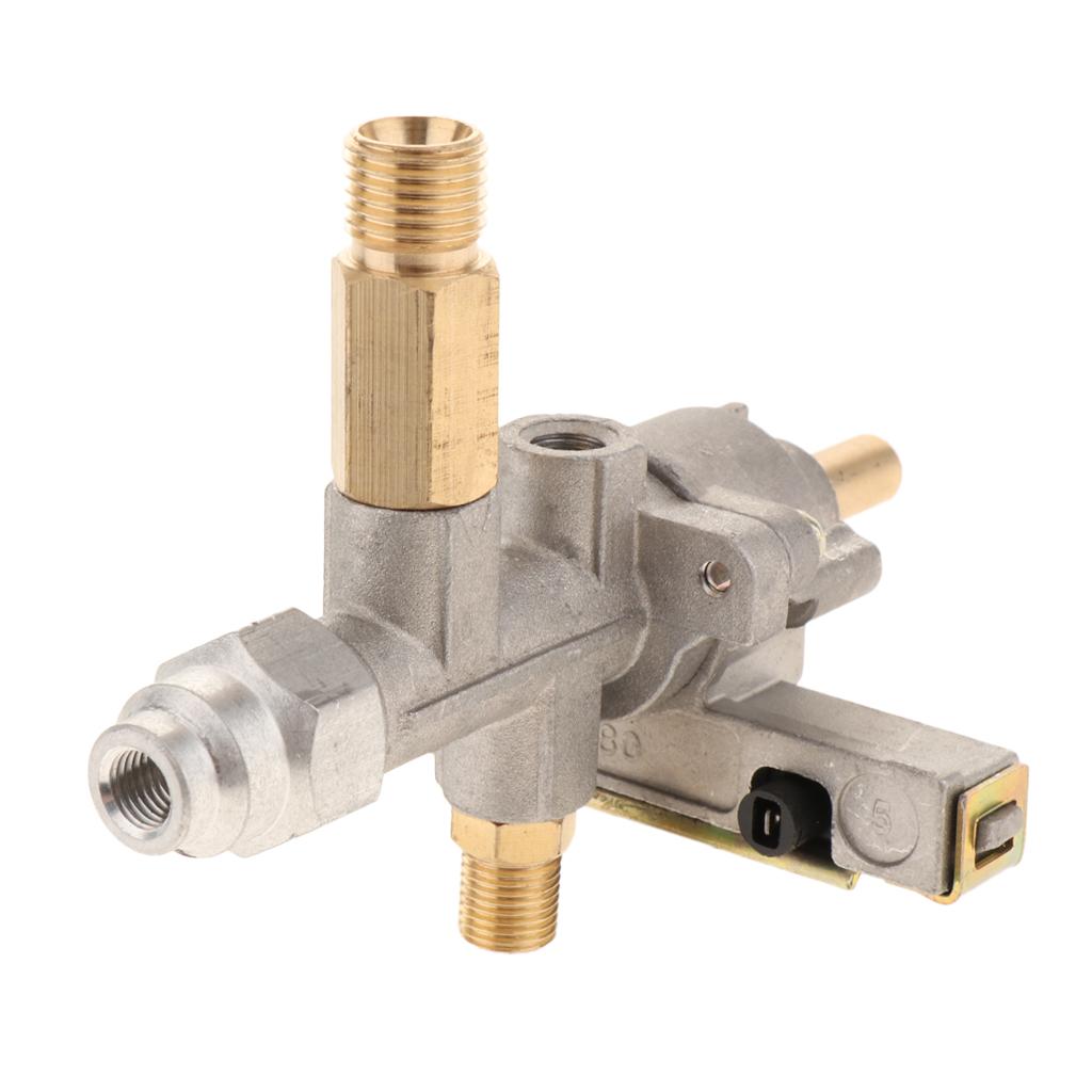 1/4 Inch LH Gas Oven Stove Burner Main Control Valve Y Type Three-way