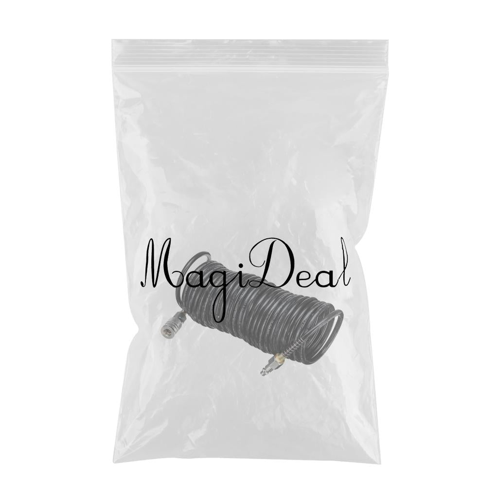 1/4 inch PE Pneumatic Tube Air Recoil Hose Coil with Quick Coupling Accessory