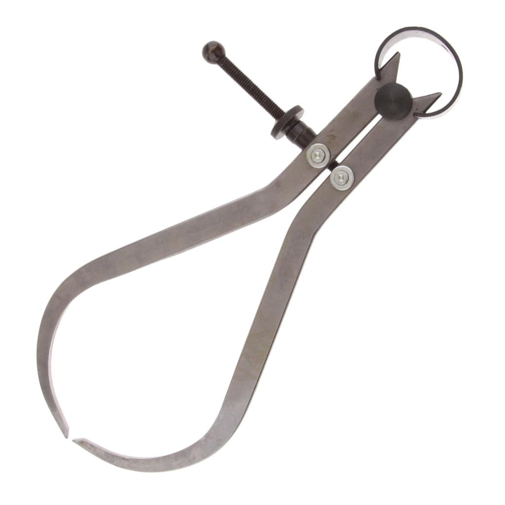 Solid Nut Outside Spring Caliper, Carbon Steel, Flat Leg, 0-6''/8''/10''/12" 250mm