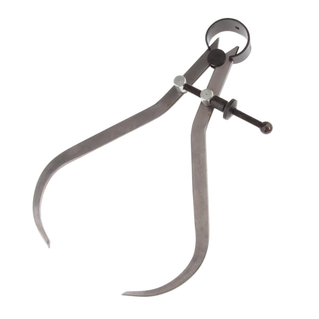 Solid Nut Outside Spring Caliper, Carbon Steel, Flat Leg, 0-6''/8''/10''/12" 300mm