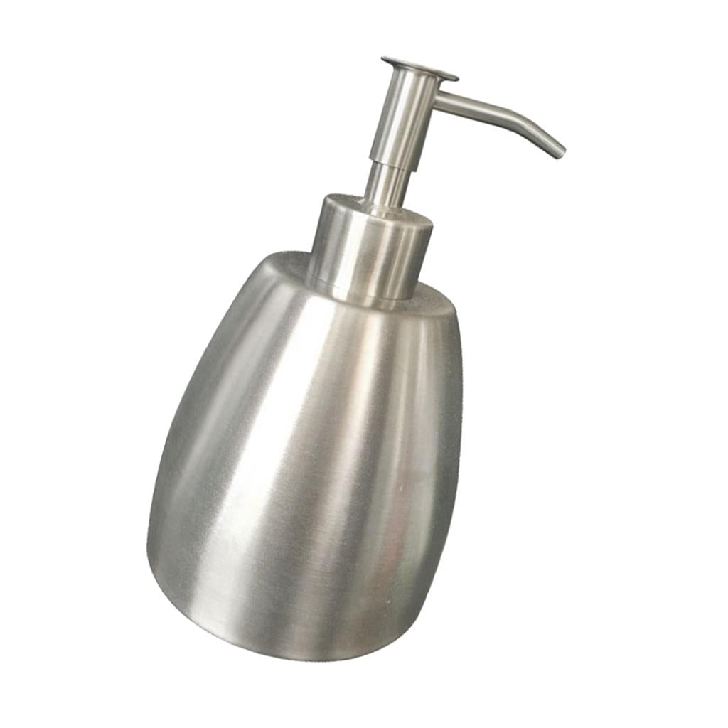 Soap Pump Shampoo Dispenser Lotion Liquid Bottle Container for Bathroom Silver 485ml