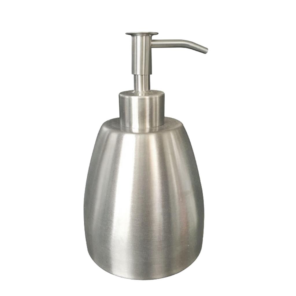 Soap Pump Shampoo Dispenser Lotion Liquid Bottle Container for Bathroom Silver 485ml