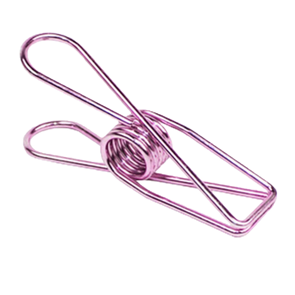 10 Pieces Decorative Metal Binder Grip Clip Office Paper Letter Purple S