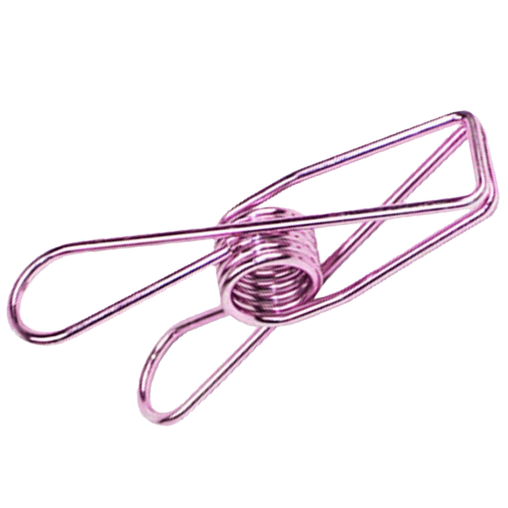 10 Pieces Decorative Metal Binder Grip Clip Office Paper Letter Purple S