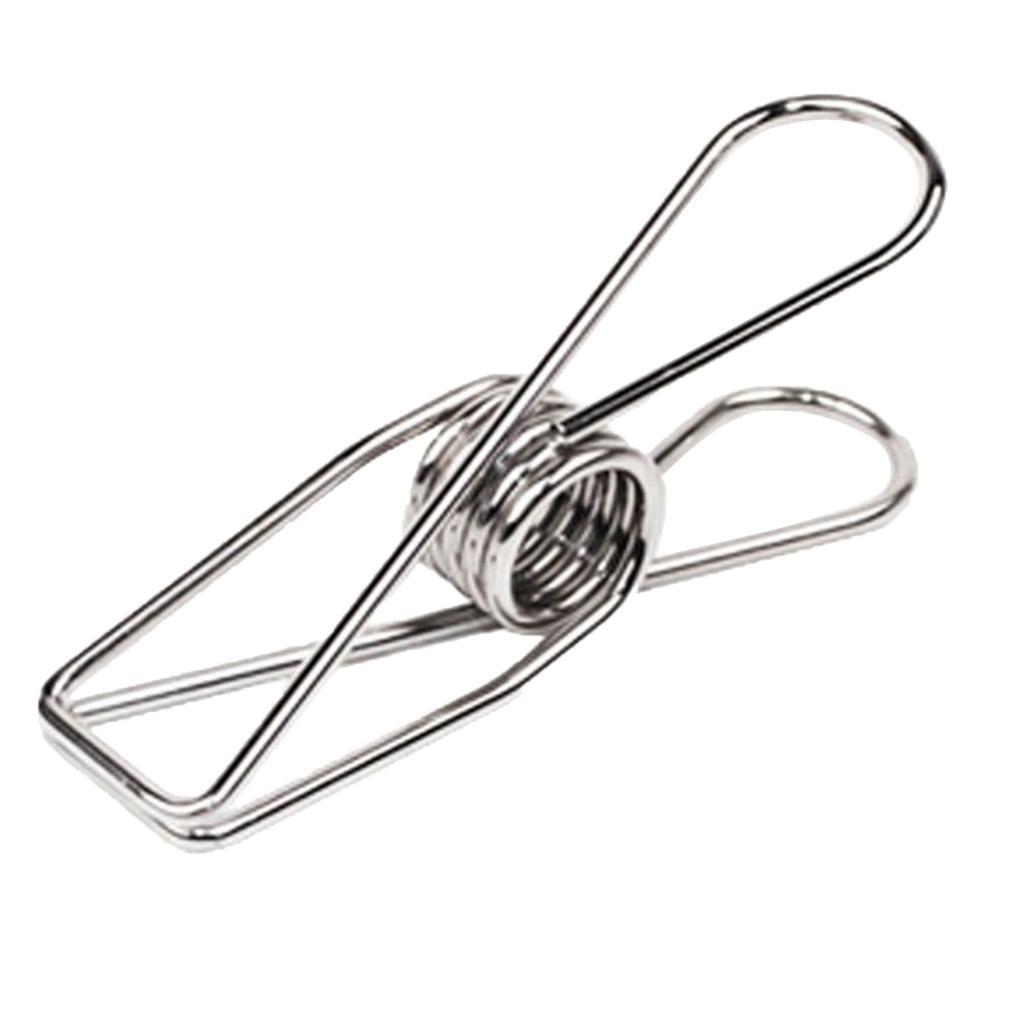 10 Pieces Decorative Metal Binder Grip Clip Office Paper Letter Silver S