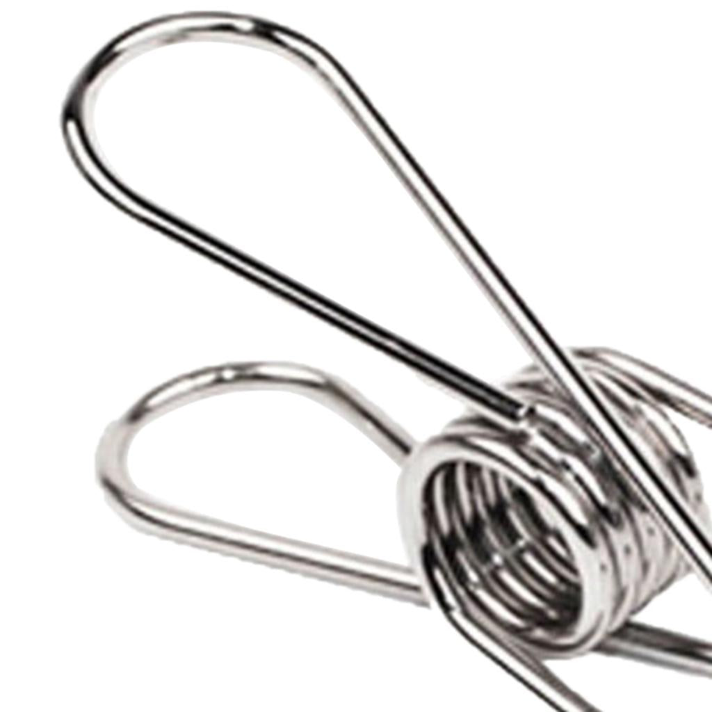 10 Pieces Decorative Metal Binder Grip Clip Office Paper Letter Silver S