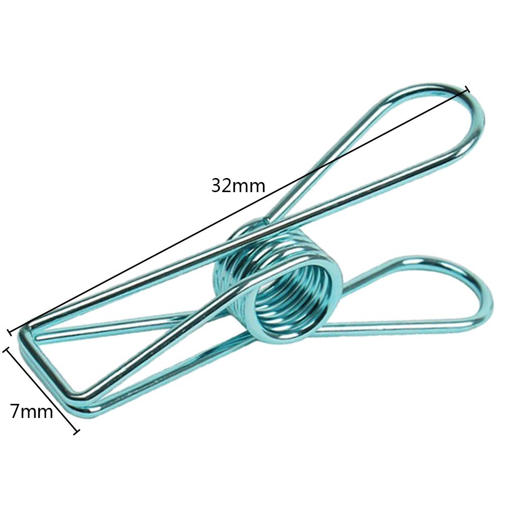10 Pieces Decorative Metal Binder Grip Clip Office Paper Letter Green S