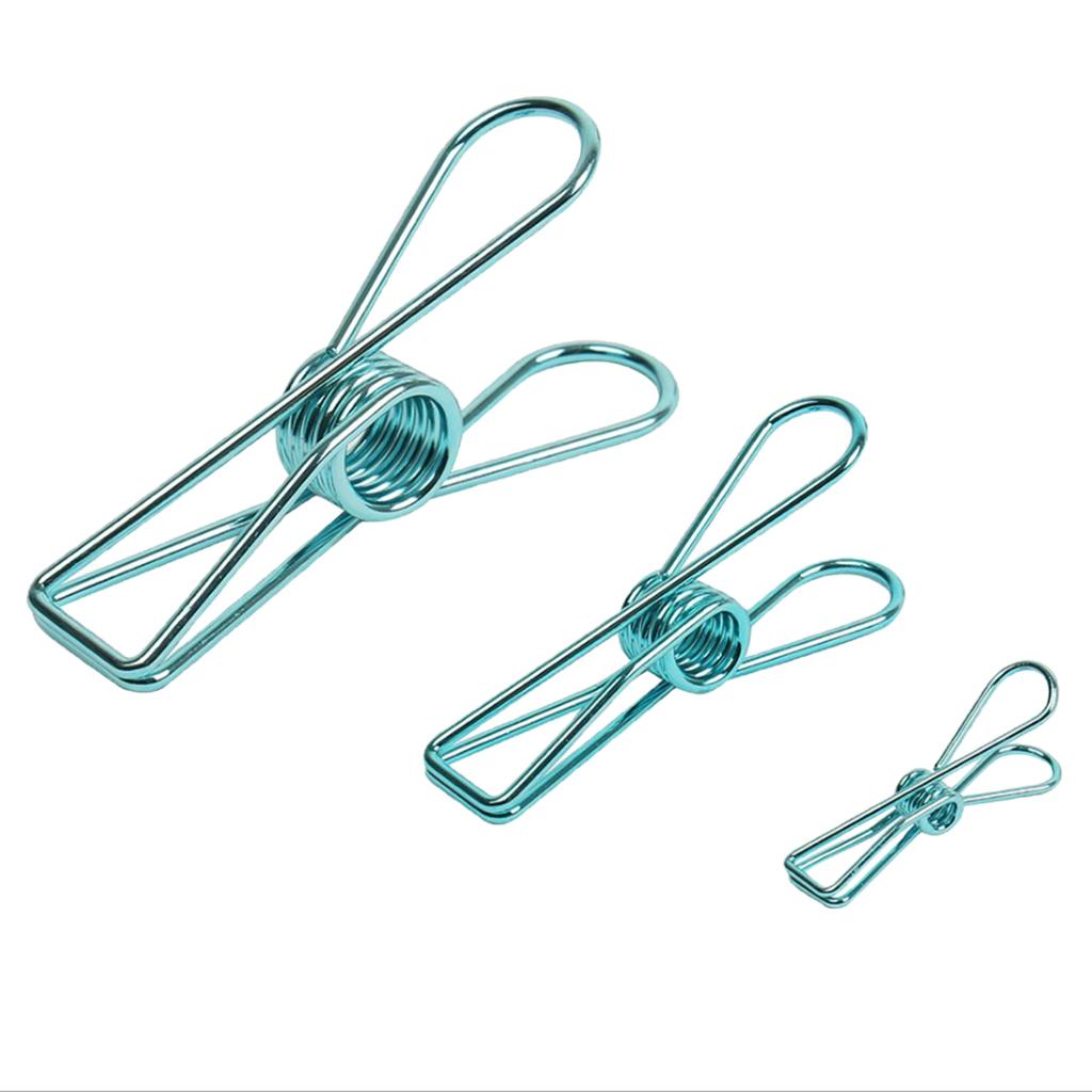 10 Pieces Decorative Metal Binder Grip Clip Office Paper Letter Green S