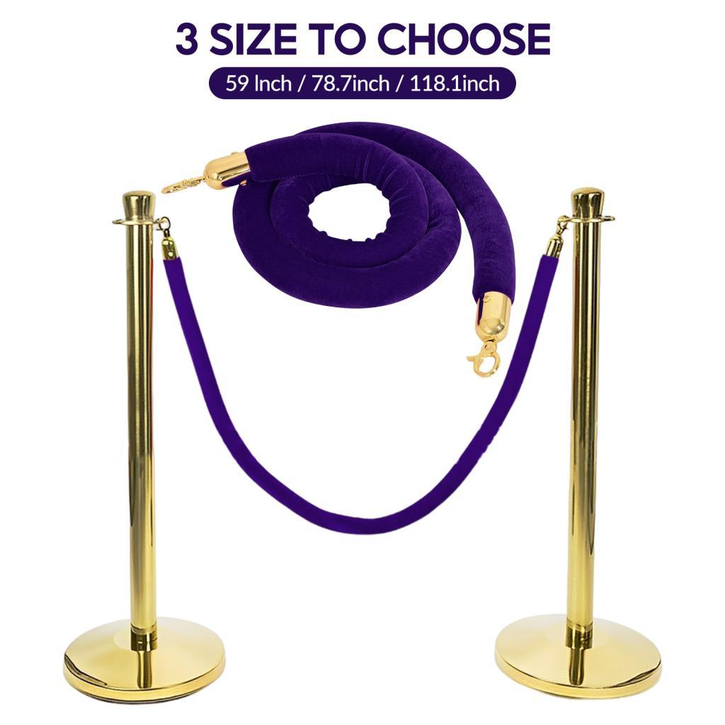 Barrier Rope Purple 59.0 inch