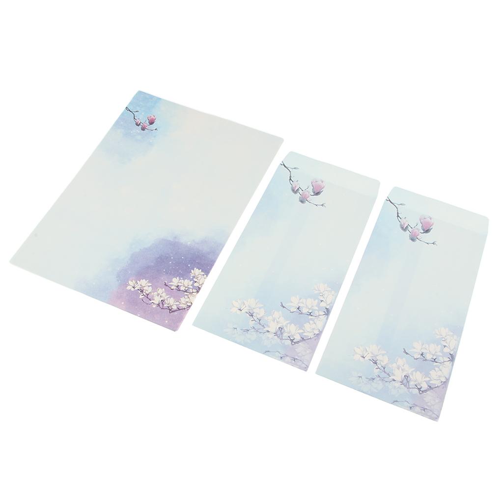2Sets of Paper Envelopes Blank Stationery Paper Asian Chinese Style Craft 5