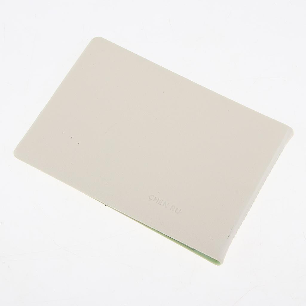 Macaron Color Business Card Holder PU Social Security Card Sleeves White