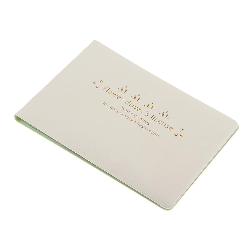 Macaron Color Business Card Holder PU Social Security Card Sleeves White