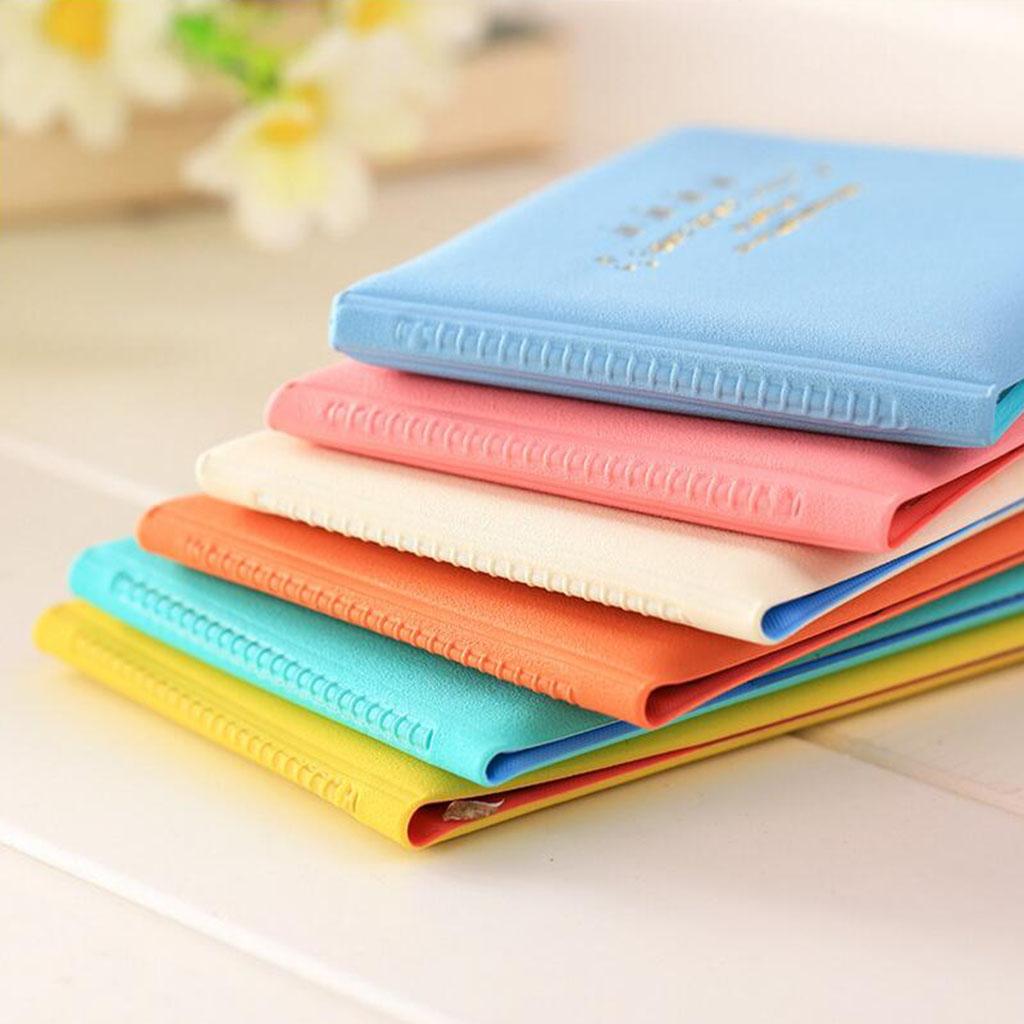 Macaron Color Business Card Holder PU Social Security Card Sleeves Blue
