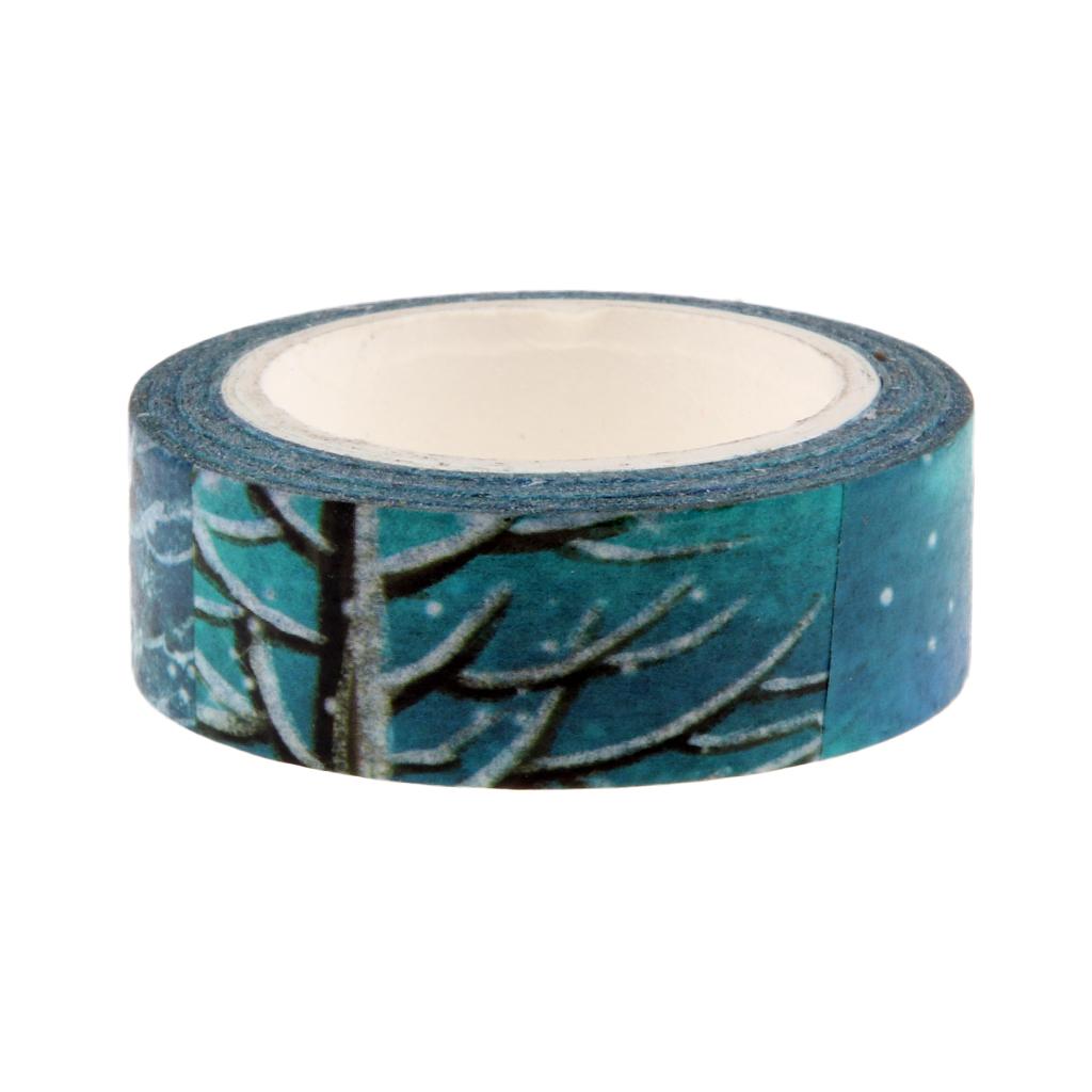 10m Washi Tape Set Masking Tape Scrapbook Decorative Paper Adhesive Sticker 3
