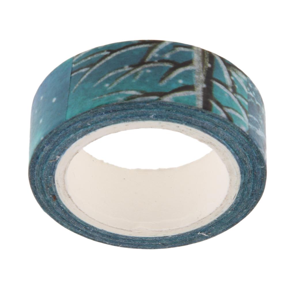 10m Washi Tape Set Masking Tape Scrapbook Decorative Paper Adhesive Sticker 3