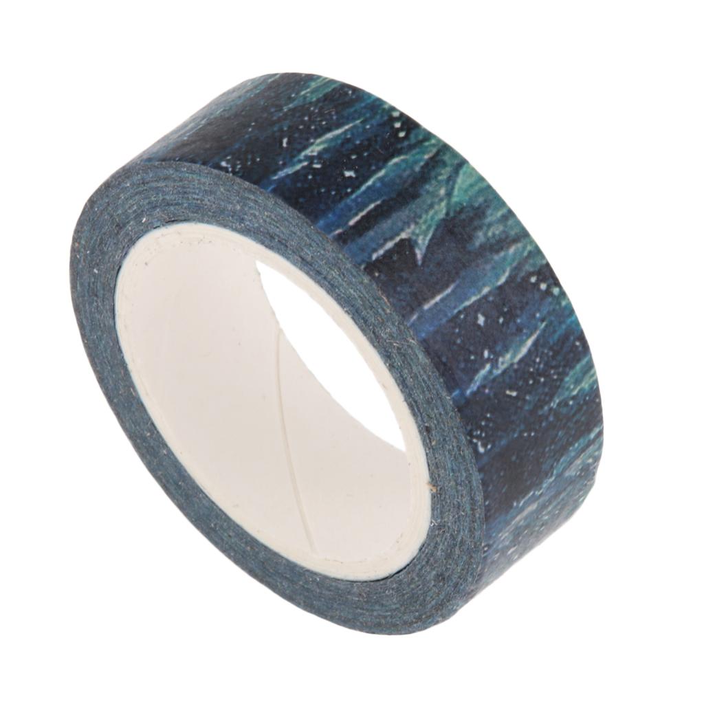 10m Washi Tape Set Masking Tape Scrapbook Decorative Paper Adhesive Sticker 4