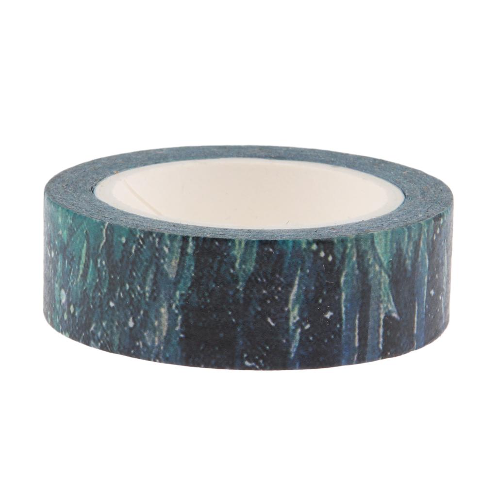 10m Washi Tape Set Masking Tape Scrapbook Decorative Paper Adhesive Sticker 4
