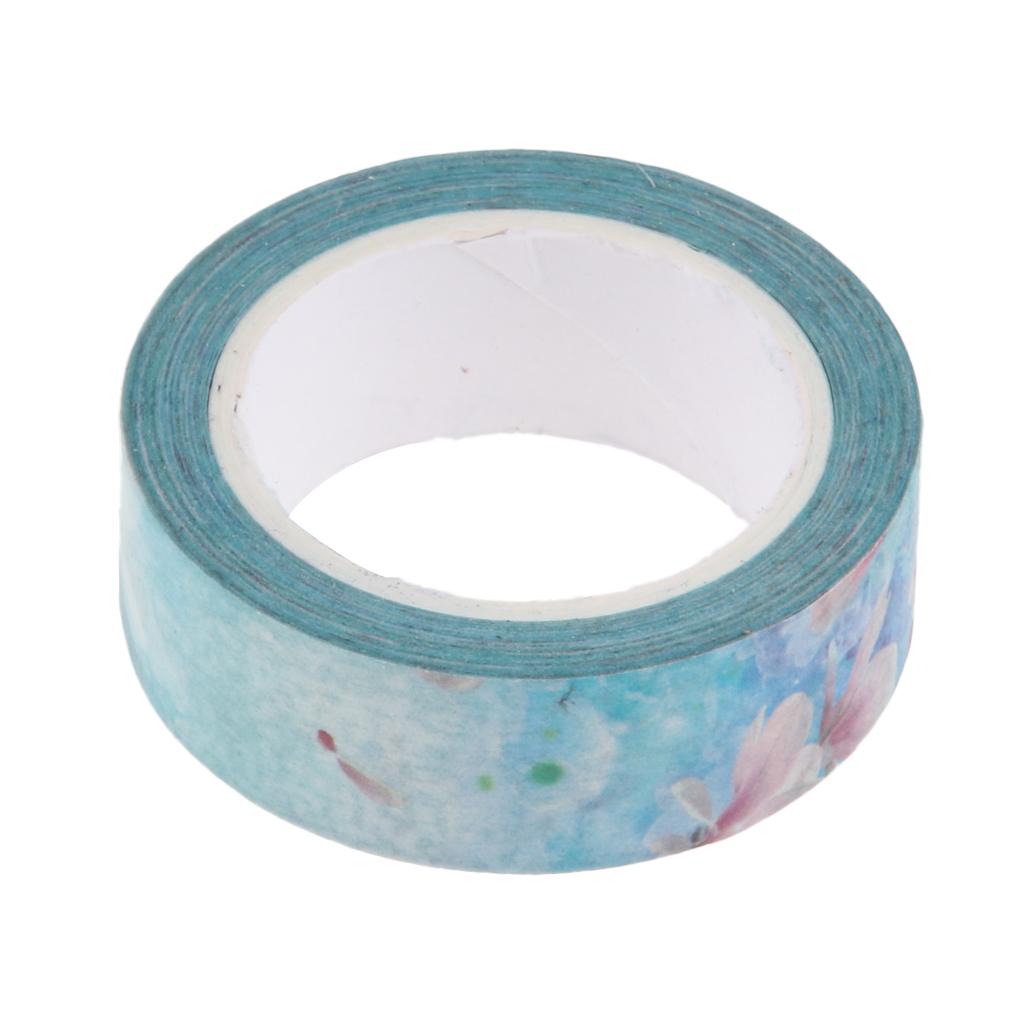 10m Washi Tape Set Masking Tape Scrapbook Decorative Paper Adhesive Sticker 6