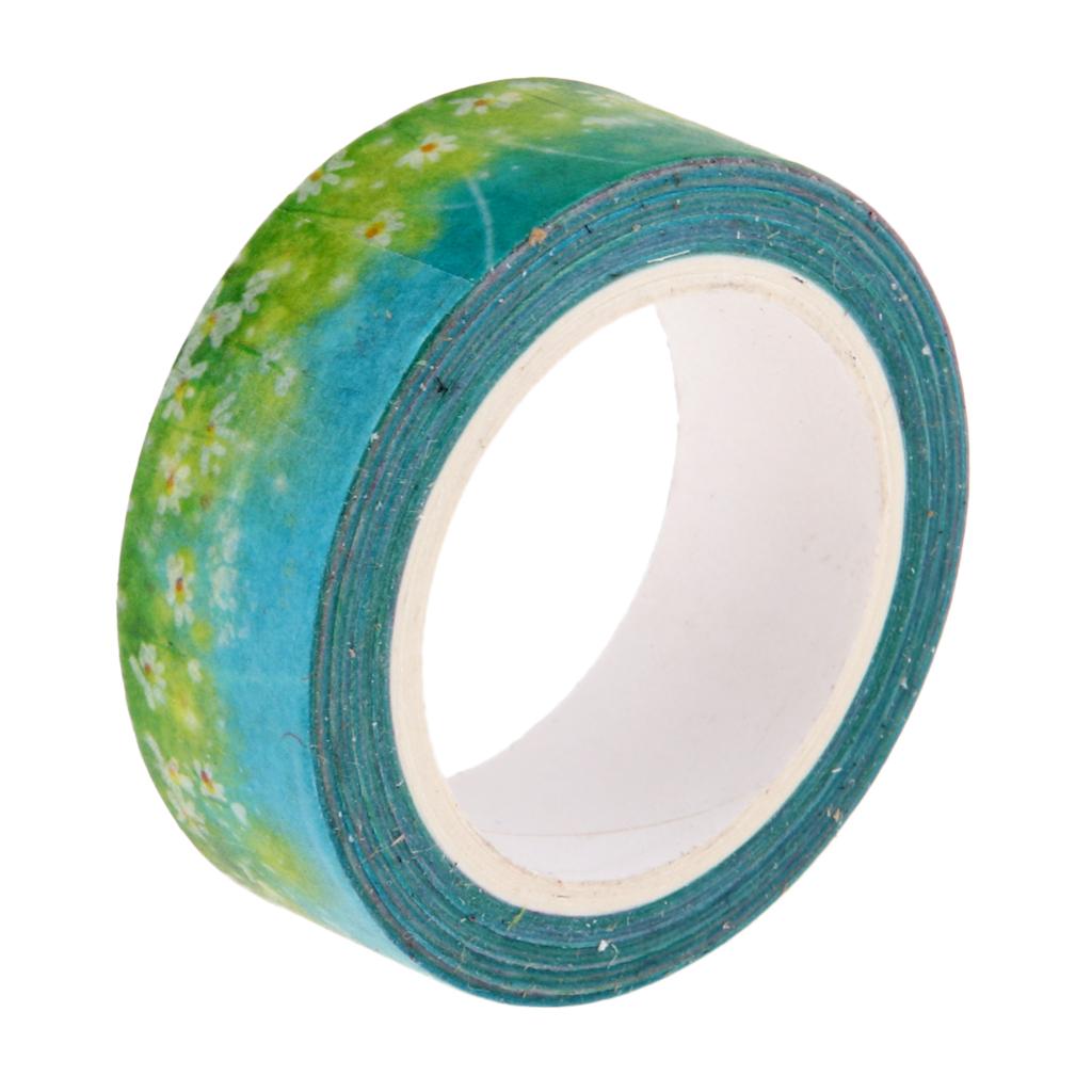 10m Washi Tape Set Masking Tape Scrapbook Decorative Paper Adhesive Sticker 7