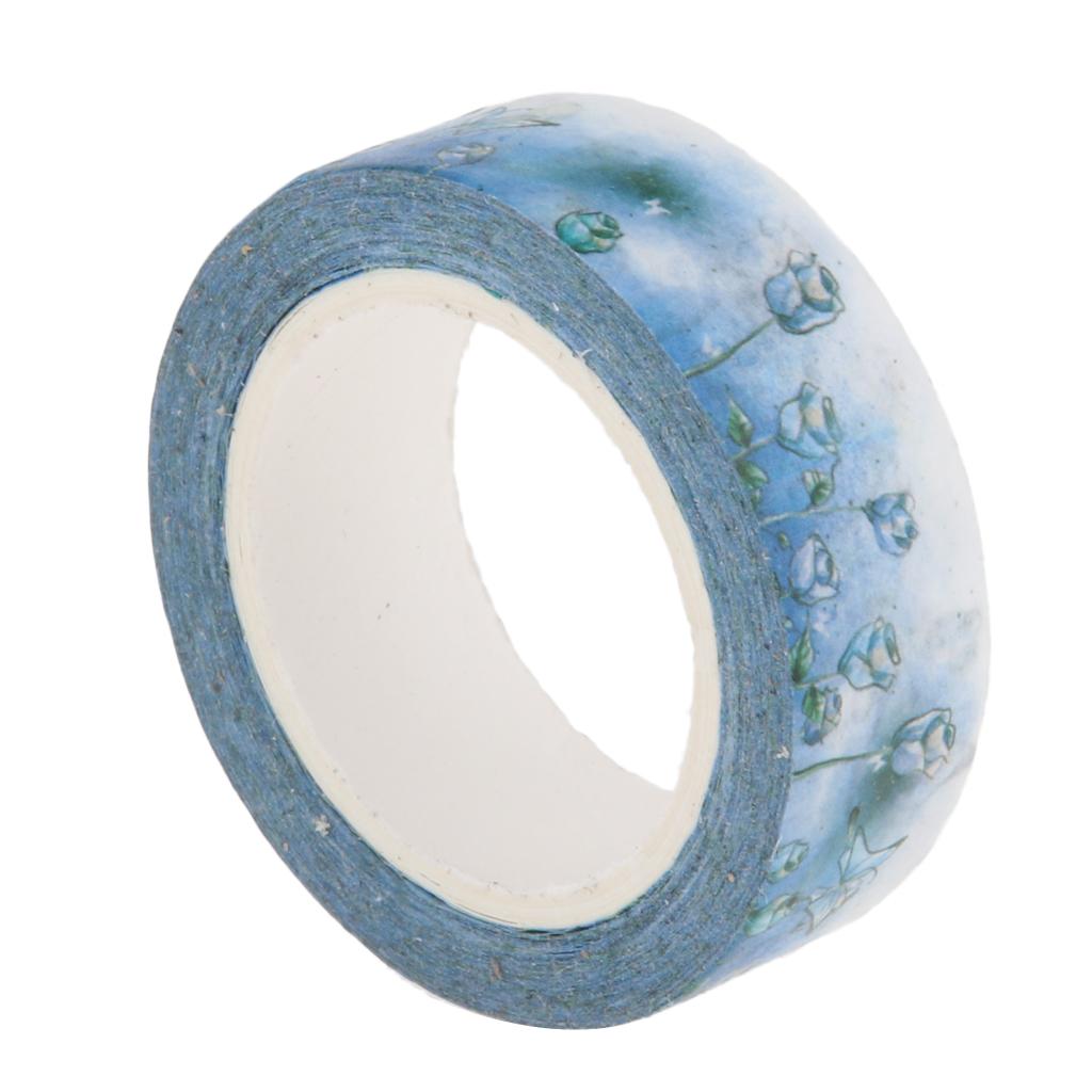 10m Washi Tape Set Masking Tape Scrapbook Decorative Paper Adhesive Sticker 10