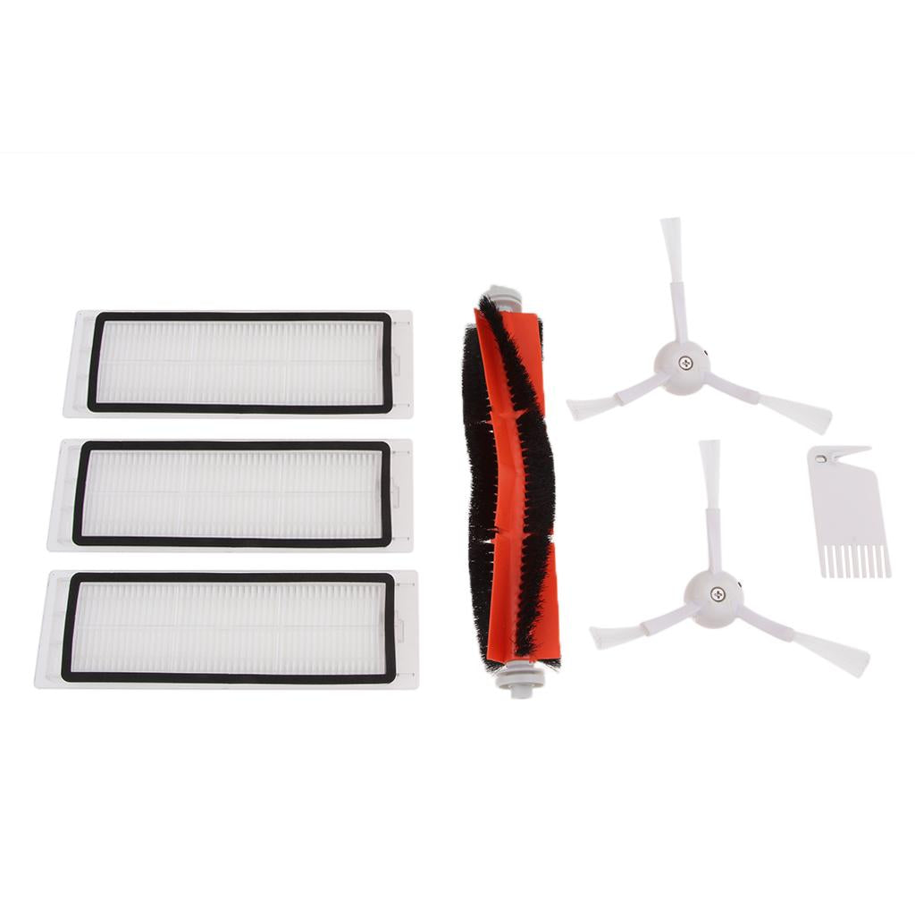 3PCS Hepa Filter+2PCS Side Brush+1PCS Main Brush+1 Comb for Xiaomi Cleaner
