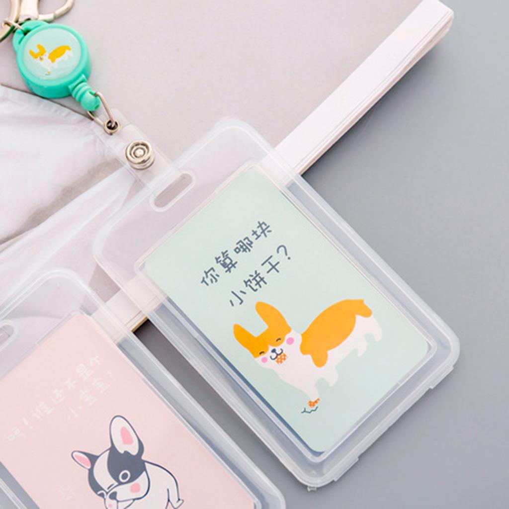 Credit Card Bus Pass ID Badge Holder Green Dog