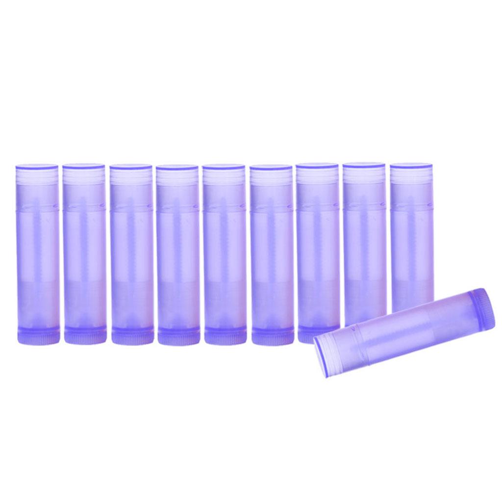 2x10x 5G Empty Lipstick Tubes Refillable Lip Gloss Balm Bottles Vials Purple