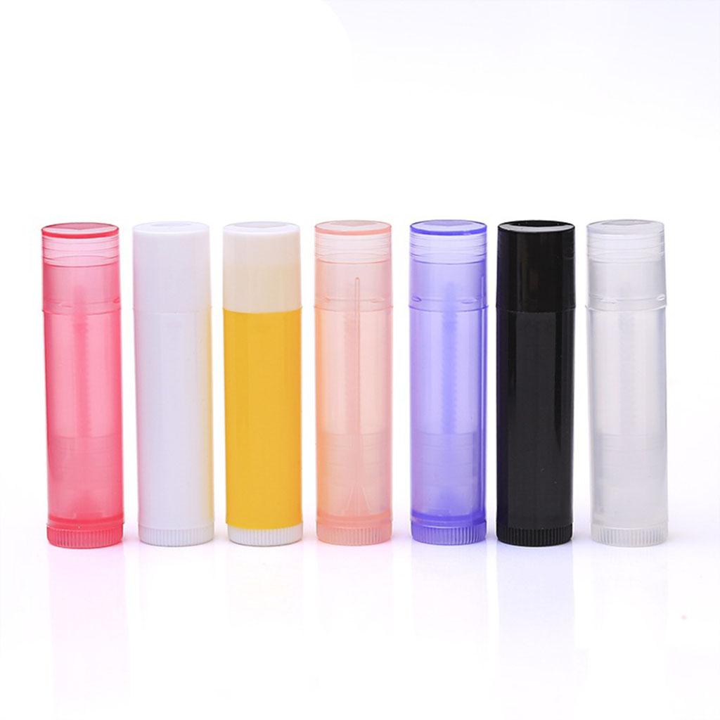 4x10x 5G Empty Lipstick Tubes Refillable Lip Gloss Balm Bottles Vials Black
