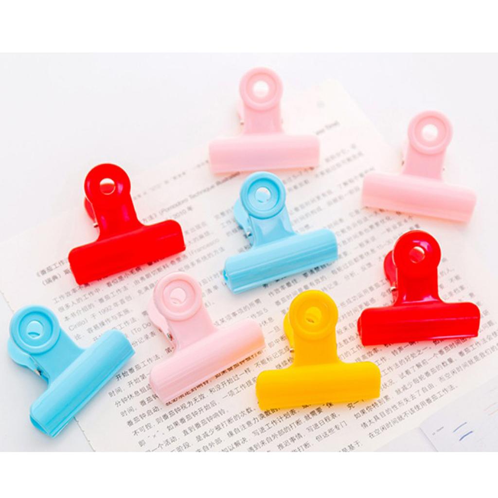 3xMetal Clips Pink
