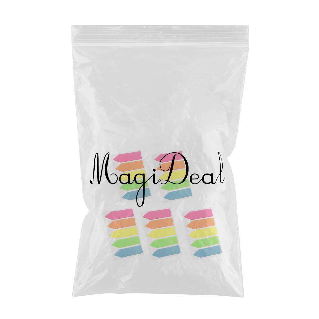 Fluorescent Index Tabs Colorful Adhesive Memo Sticky Note Label Arrow Shape