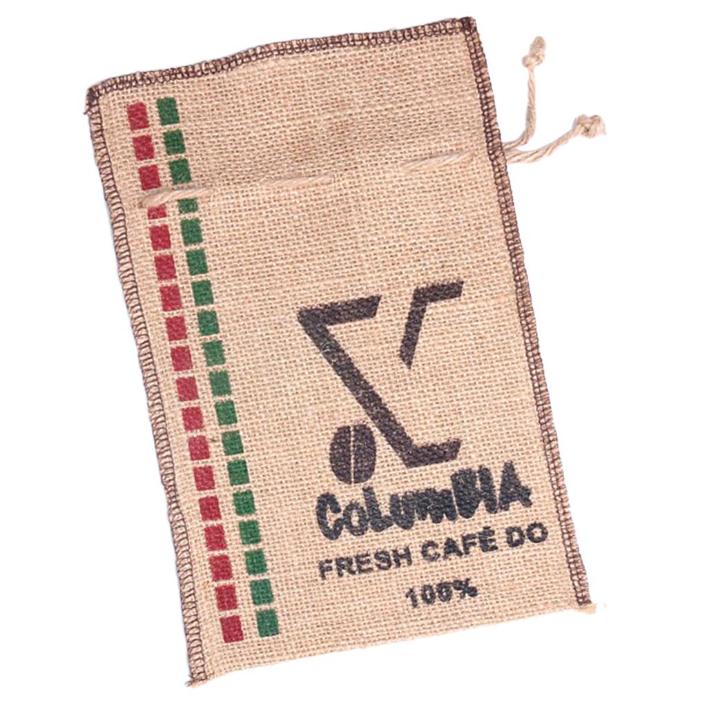 Burlap Coffee Bean Sacks Gunny Bag Reusable Bags With Drawstring 7