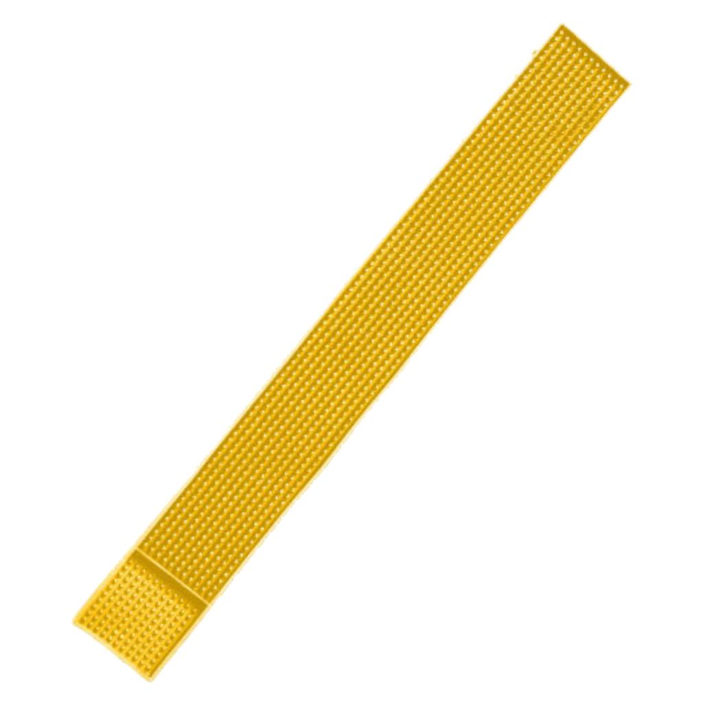 Rubber Beer Bar Runner Spill Mat for Home Pub Cafe Party Yellow 60x8cm