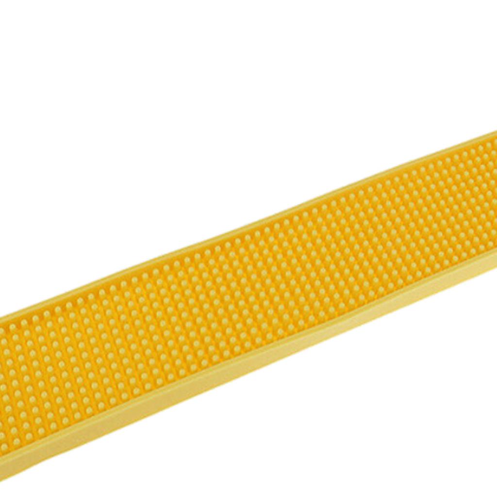 Rubber Beer Bar Runner Spill Mat for Home Pub Cafe Party Yellow 60x8cm
