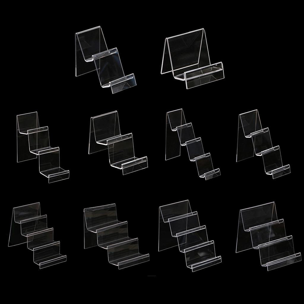 Acrylic Display Shelf Multilayer Jewelry Reveal Frame A 2.5x7cm 1-layer