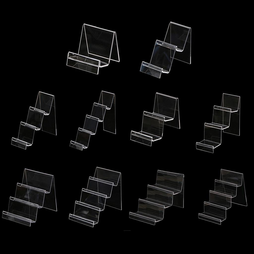 Acrylic Display Shelf Multilayer Jewelry Reveal Frame A 2.5x7cm 1-layer