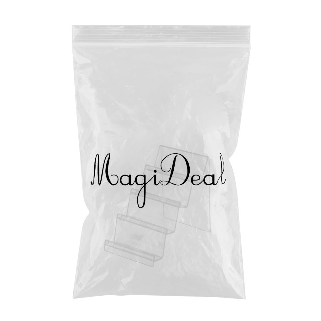 Acrylic Display Shelf Multilayer Jewelry Reveal Frame H 2.5x14cm 4-layer