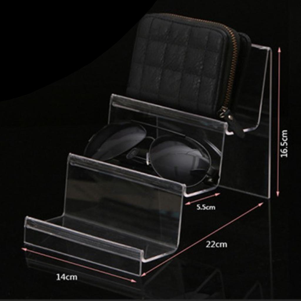 Acrylic Display Shelf Multilayer Jewelry Reveal Frame I 5.5x14cm 3-layer