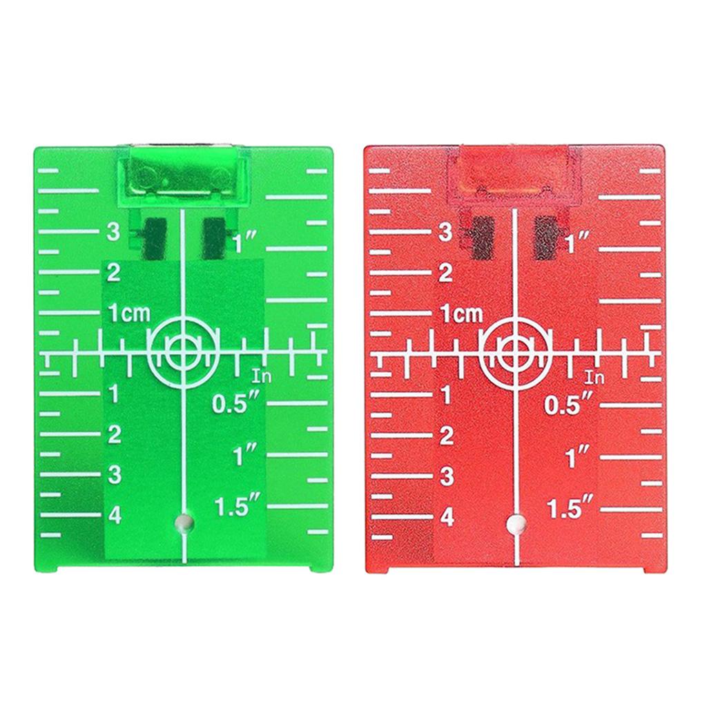 4xMagnetic Floor Laser Target Plate Card with Stand for Beam Application Green
