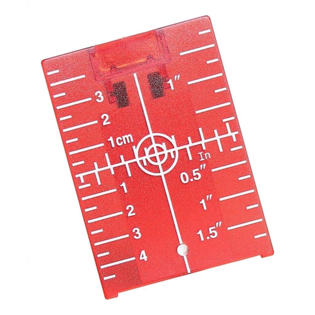 6xMagnetic Floor Laser Target Plate Card with Stand for Beam Application Red