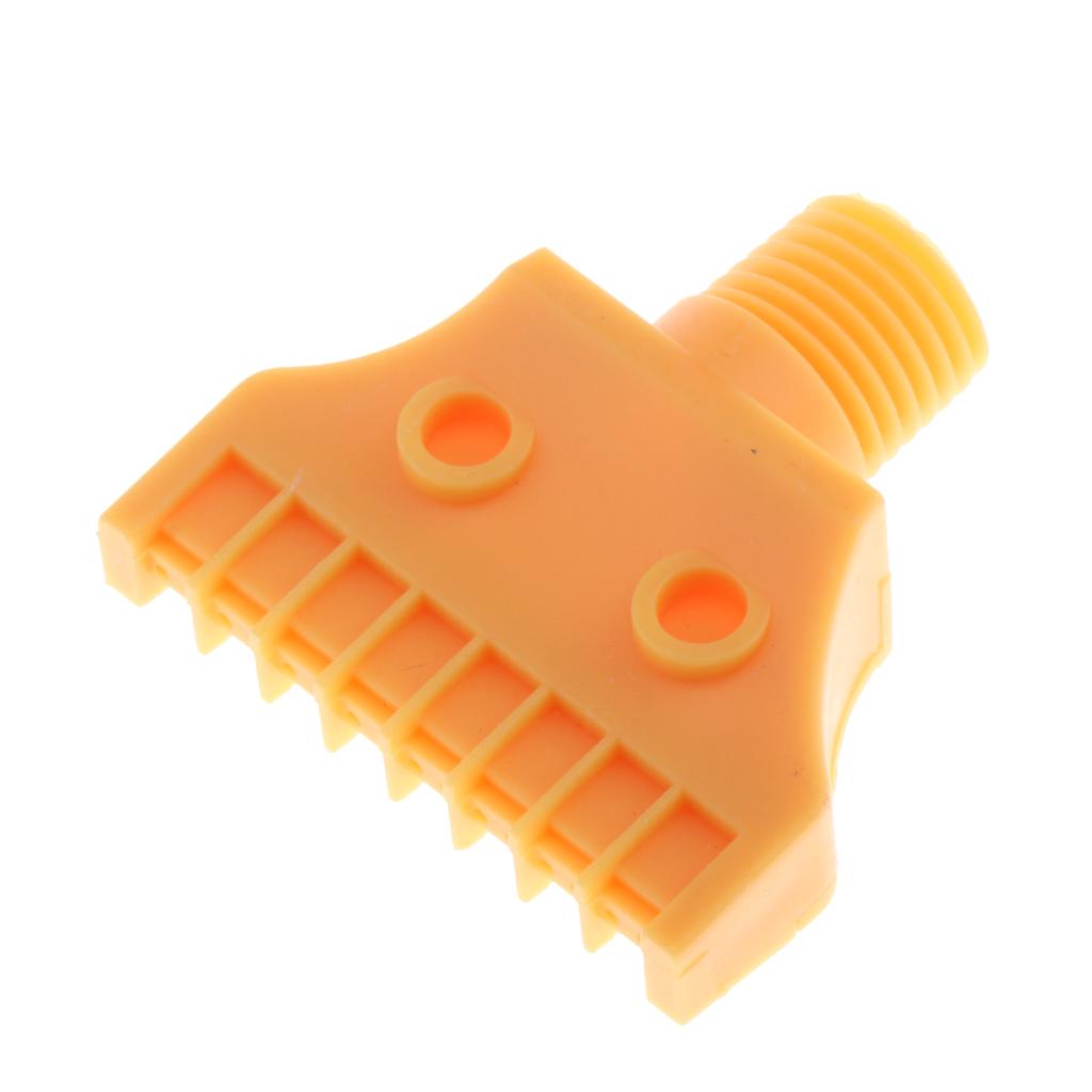 1/4" Thread Flat Wind Jet Air Blowing Nozzle Spray 40x40mm 16 Holes