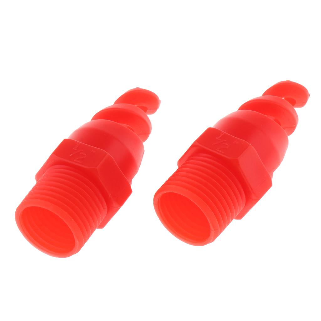 2pcs Spiral Cone Spray Nozzle for Washing Cleaning Cooling 6.3cm