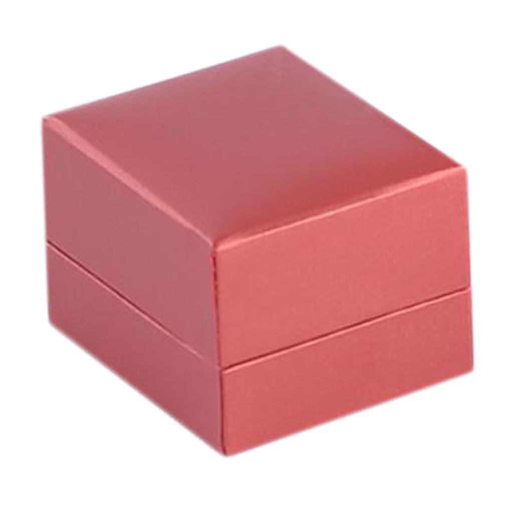 Ring Packaging Box Ring Storage Box for Gifts Bright Red