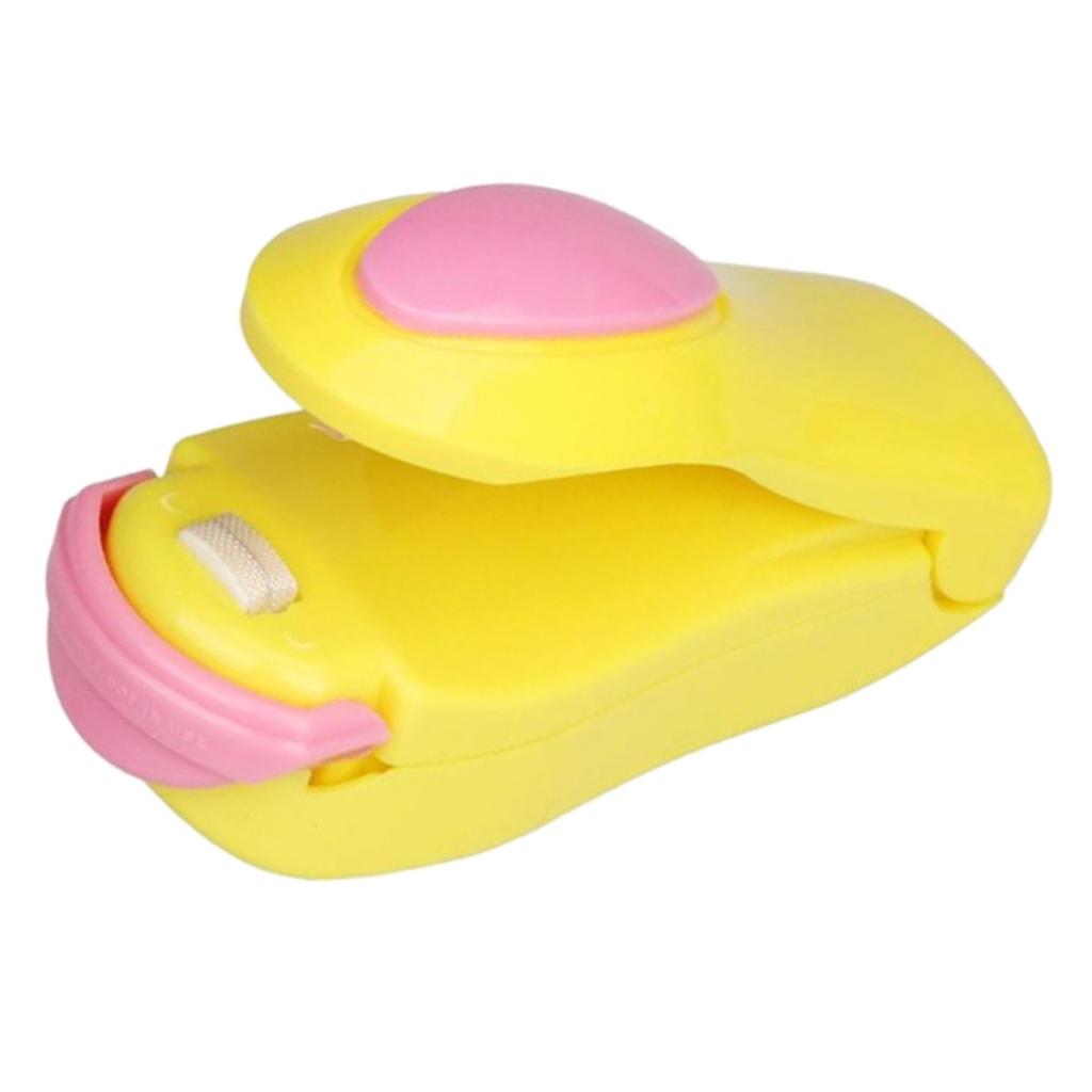 Bags Hand Actuated Mini Snack Sealer Home Hand Press Hot Sealer Yellow