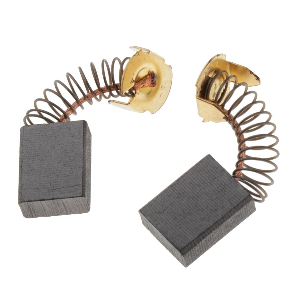 2Pcs Electric Motor Spring Carbon Brushes Spare DIY Parts Replacements