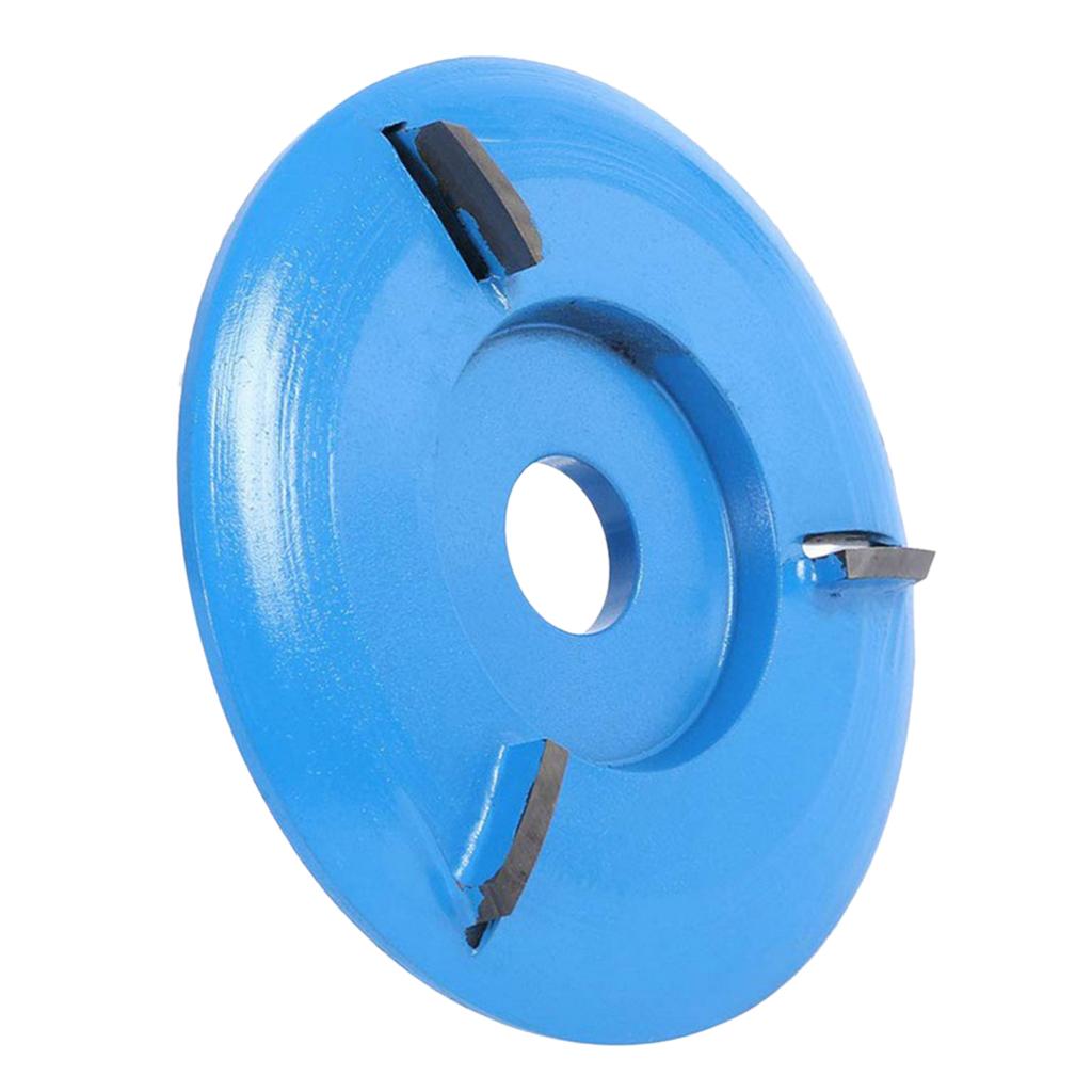 Wood Carving Cutter Disc Milling Tools for Angle Grinder Arc 3 Tooth Blue