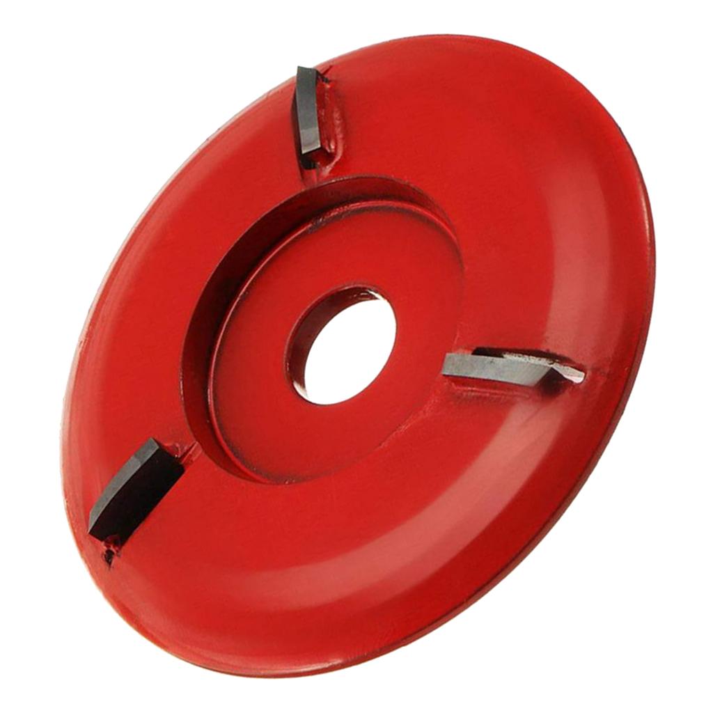 Wood Carving Cutter Disc Milling Tools for Angle Grinder Arc 3 Tooth Red