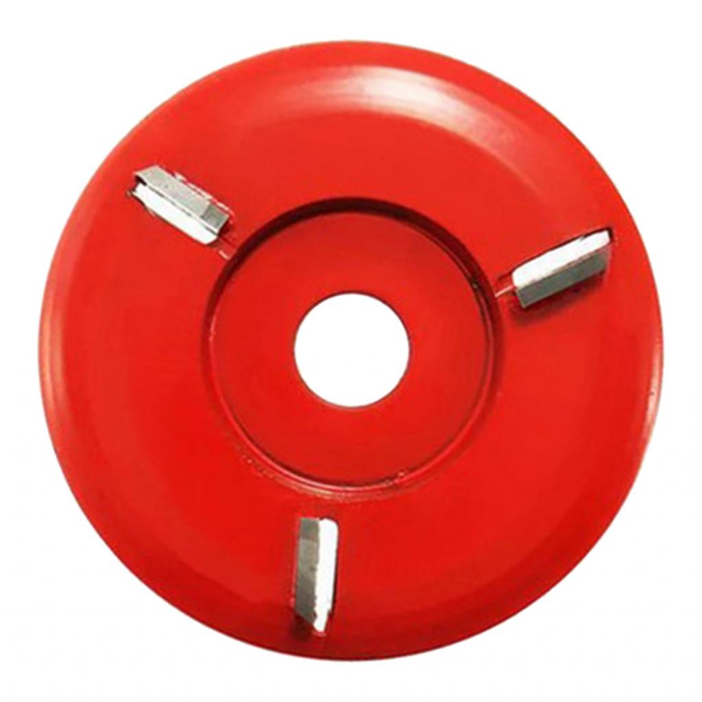 Wood Carving Cutter Disc Milling Tools for Angle Grinder Arc 3 Tooth Red