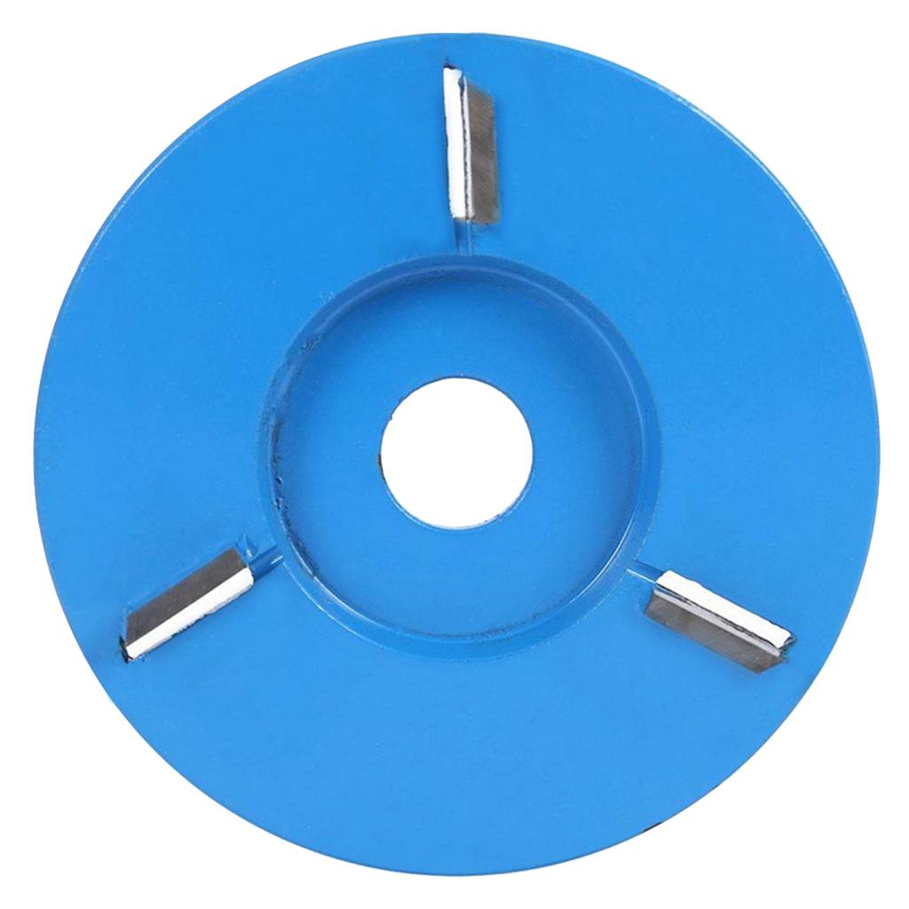 Wood Carving Cutter Disc Milling Tools for Angle Grinder Flat 3 Tooth Blue