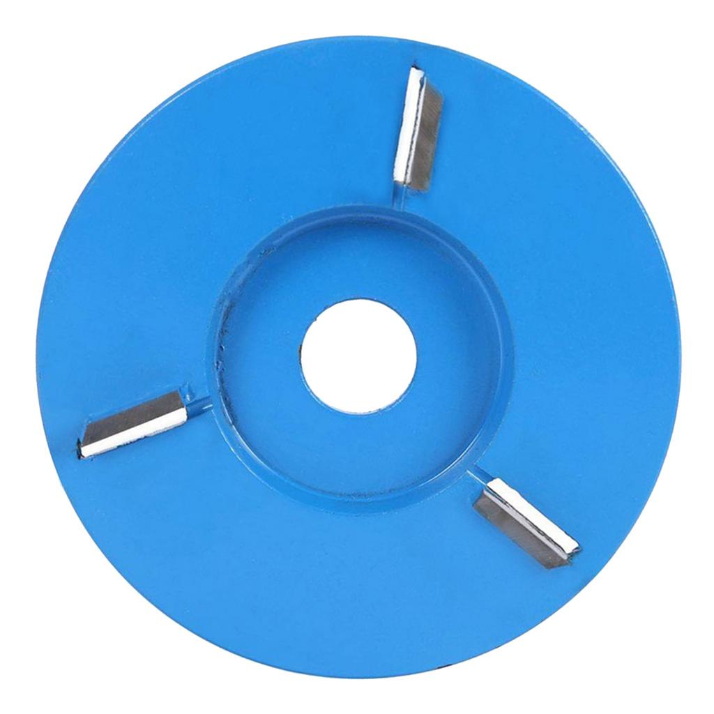 Wood Carving Cutter Disc Milling Tools for Angle Grinder Flat 3 Tooth Blue