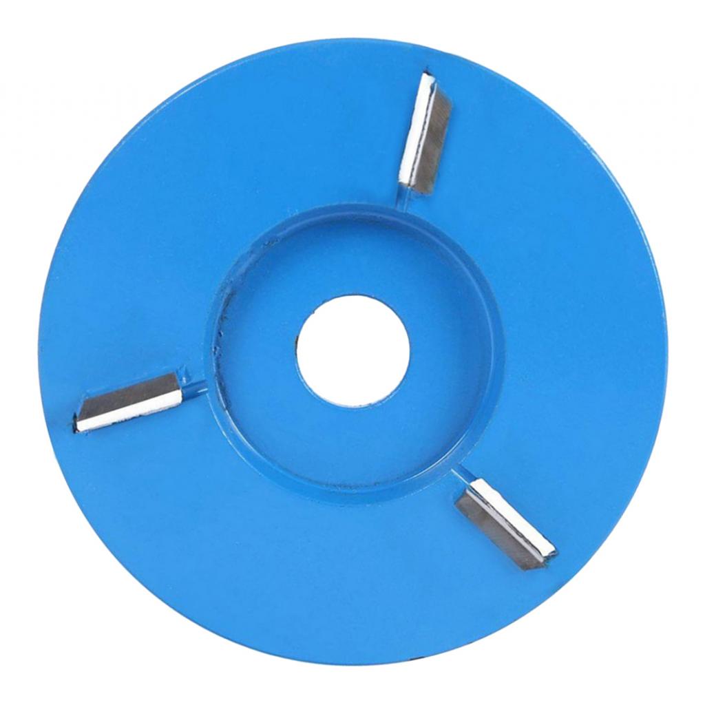 Wood Carving Cutter Disc Milling Tools for Angle Grinder Flat 3 Tooth Blue